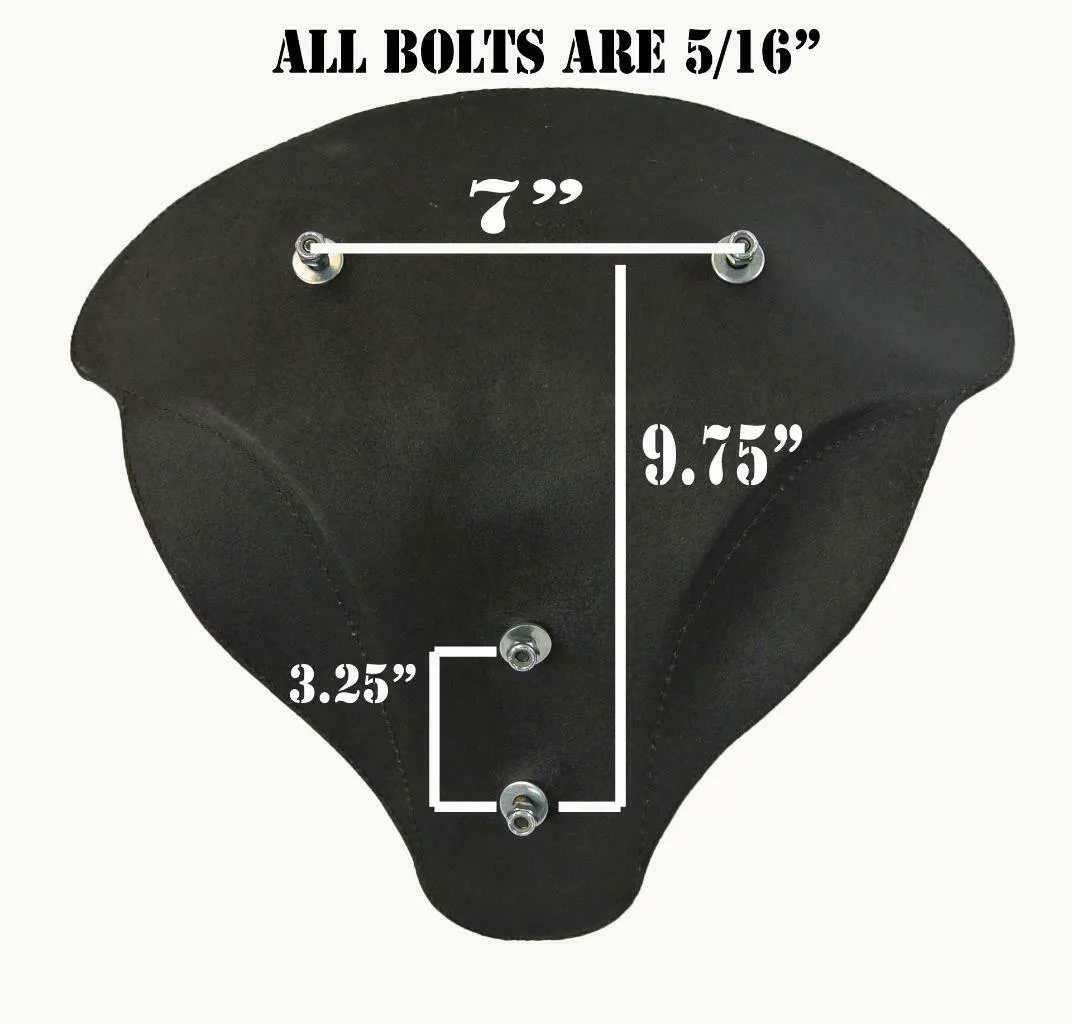 Harley Touring Spring Seat Conversion Mounting Kit 1998-2025 Ant Brn Alligator Window