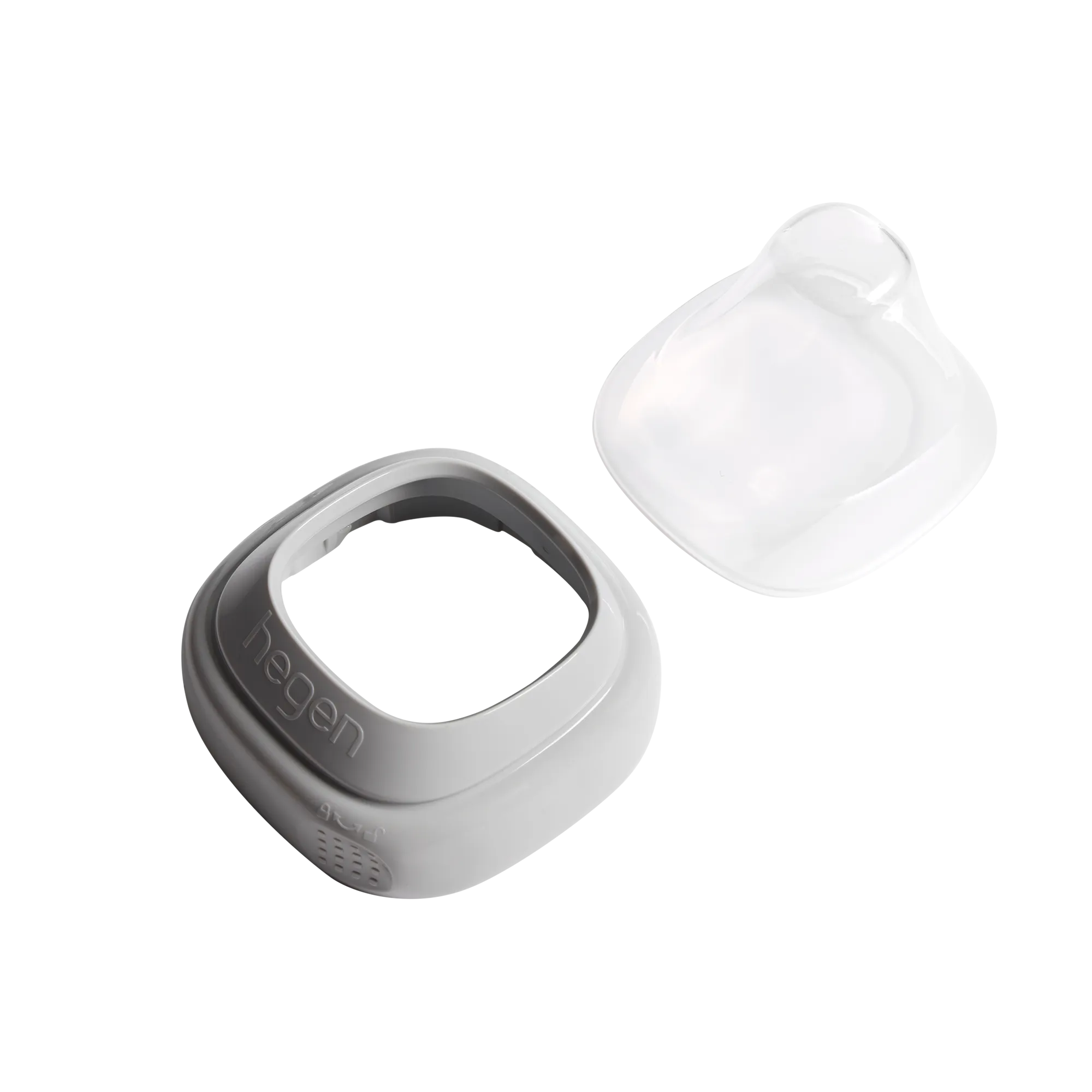 Hegen PCTO Collar and Transparent Cover Grey