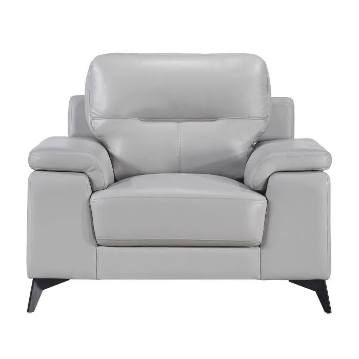 Homelegance Furniture Mischa Chair in Silver Gray 9514SVE-1