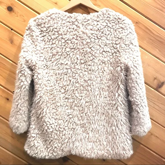 Honey Punch Blush Faux Fur Jacket (Sm)