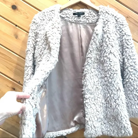Honey Punch Blush Faux Fur Jacket (Sm)