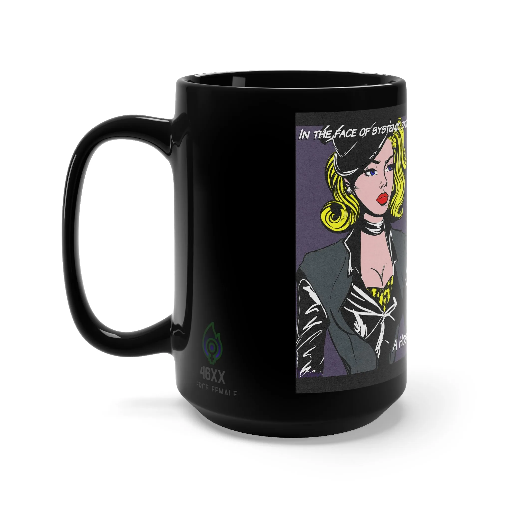 Hostile Take Over by Yeethan Black Ceramic Mug 15oz