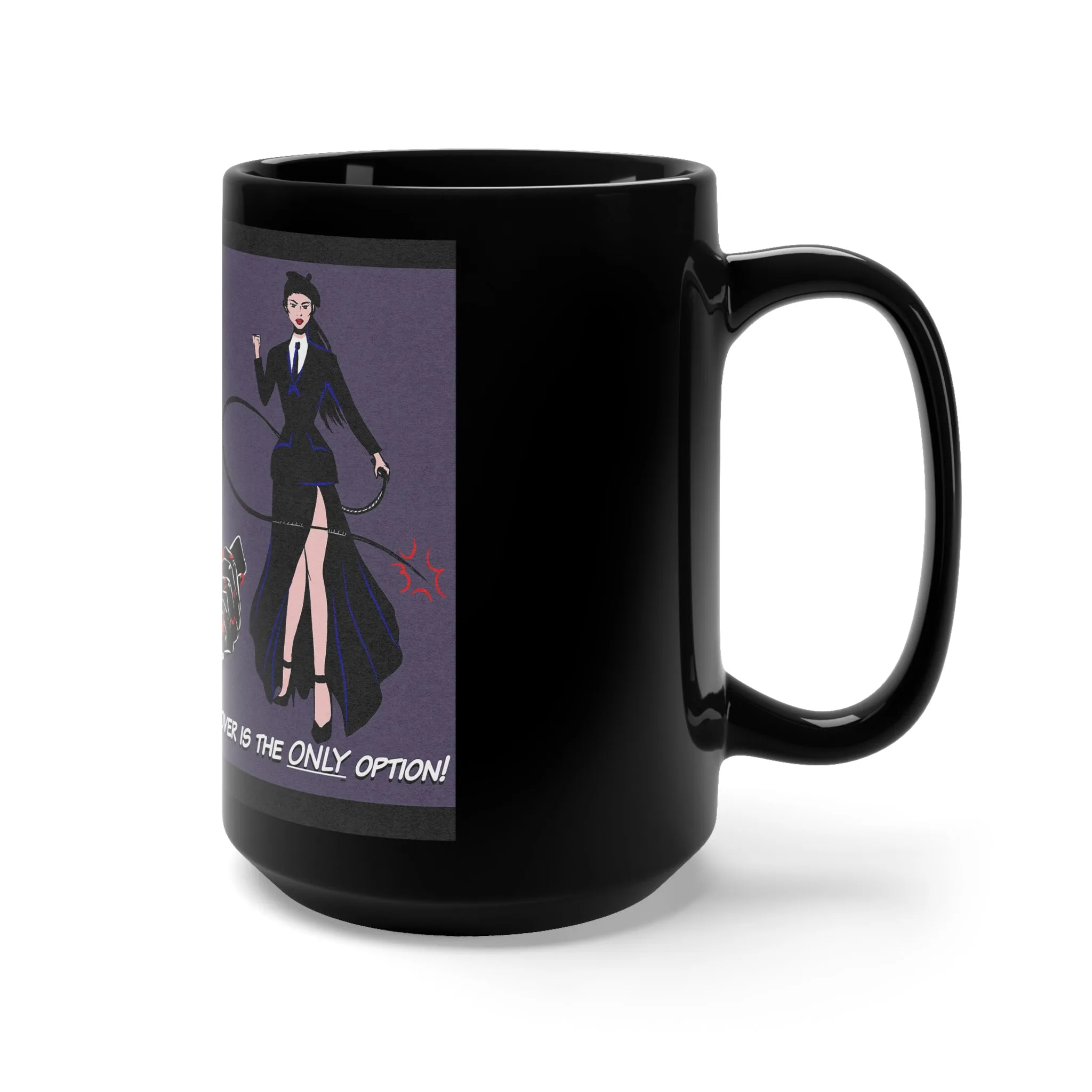 Hostile Take Over by Yeethan Black Ceramic Mug 15oz