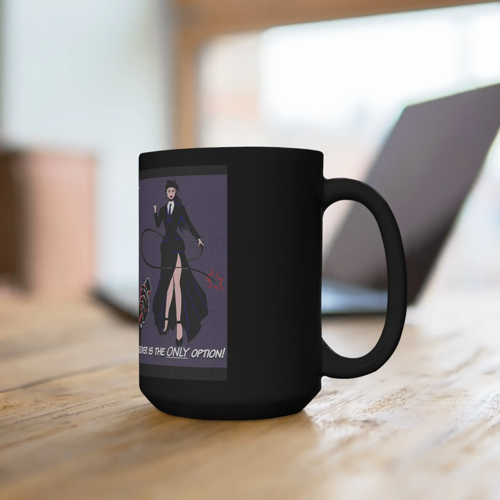 Hostile Take Over by Yeethan Black Ceramic Mug 15oz