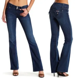 Hudson signature bootcut flare dark wash jeans