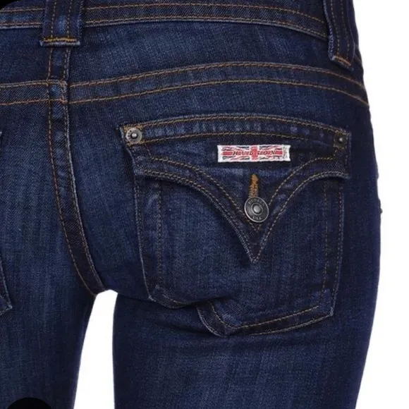 Hudson signature bootcut flare dark wash jeans
