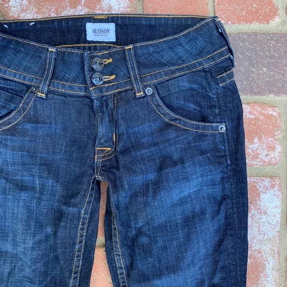 Hudson signature bootcut flare dark wash jeans