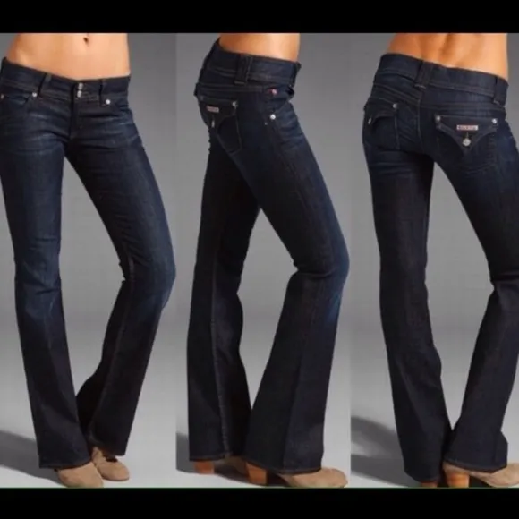 Hudson signature bootcut flare dark wash jeans