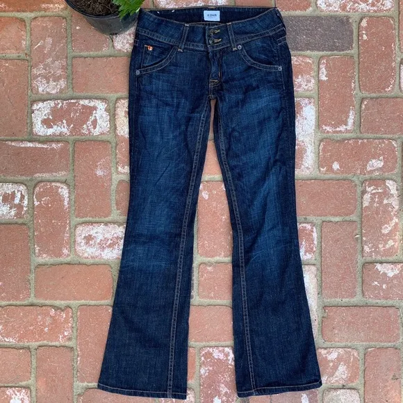 Hudson signature bootcut flare dark wash jeans