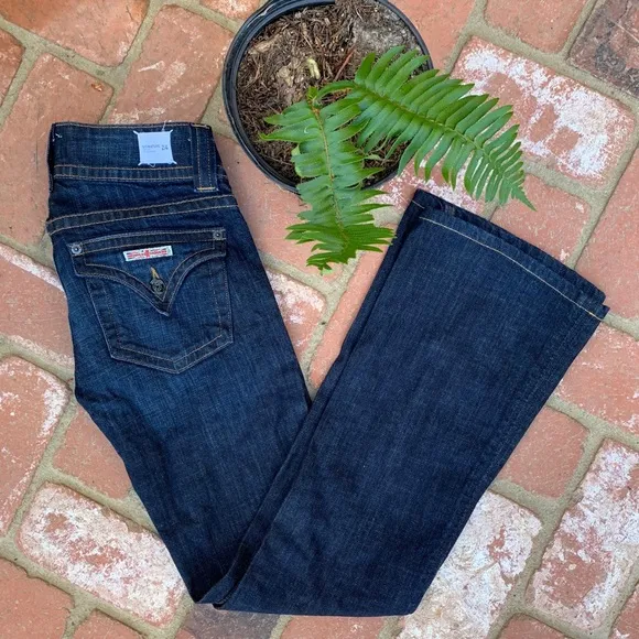 Hudson signature bootcut flare dark wash jeans