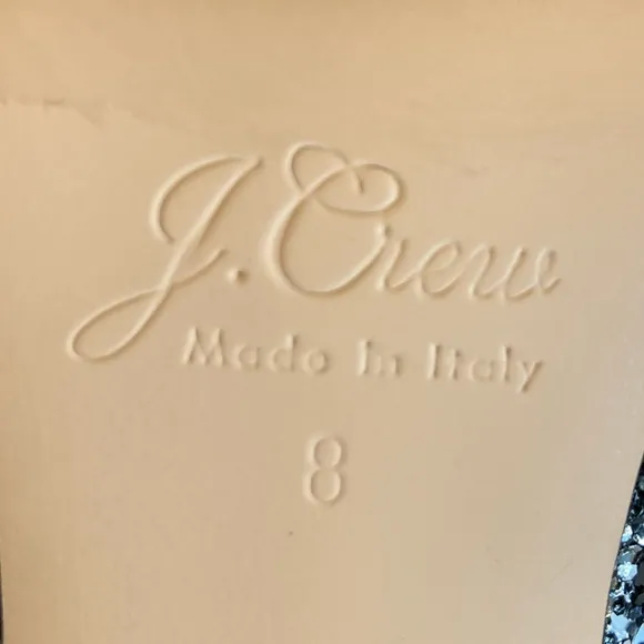 J. Crew Elsie pumps in gunmetal glitter