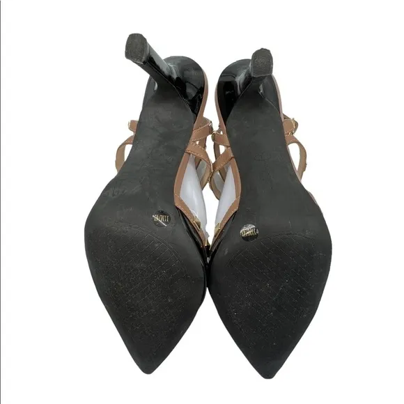 Jessica Simpson Dameera Black Tan Embellished Pointed Toe Pumps Size 11 Women’s