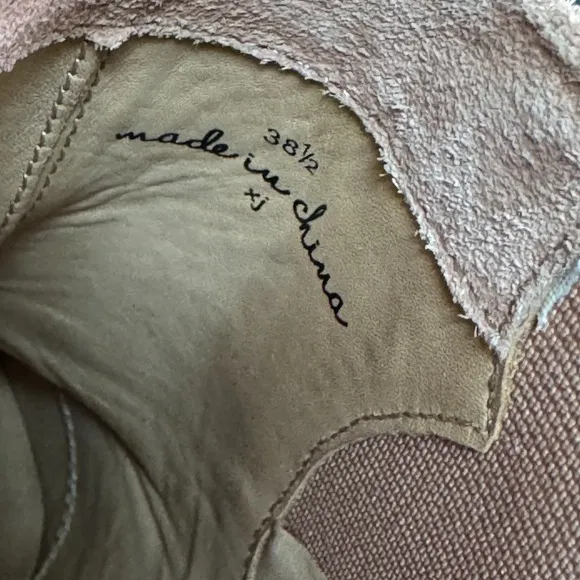 Joie | Neutral Pink Suede Leather Ankle Chelsea Booties Modern Victorian Office