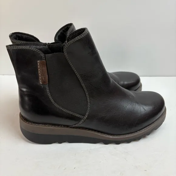 Josef Seibel German Chelsea Black Ankle Boots Booties Wedge Lina Women’s 42 11