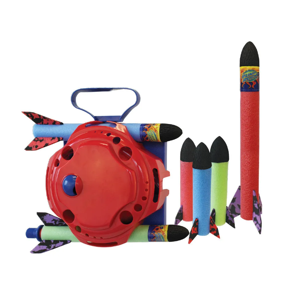 Jump Rocket Deluxe Set with 3 JR   3 Mini Soft Foam Rockets