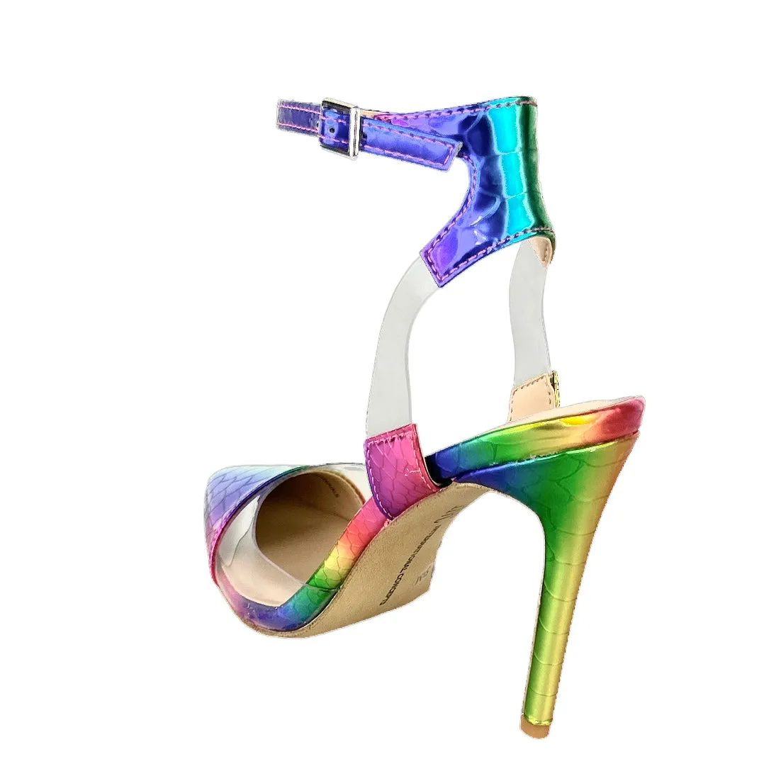KAIJA Women's Pointed Toe Stiletto Heel Evening Pumps