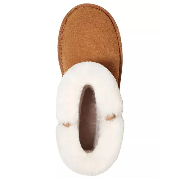 Koolabura by UGG Girls Ankle Booties Aubrei Short Size US 5 Chestnut Brown Suede