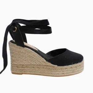 la tribe x caitlin crisp high wedge esperdrille black