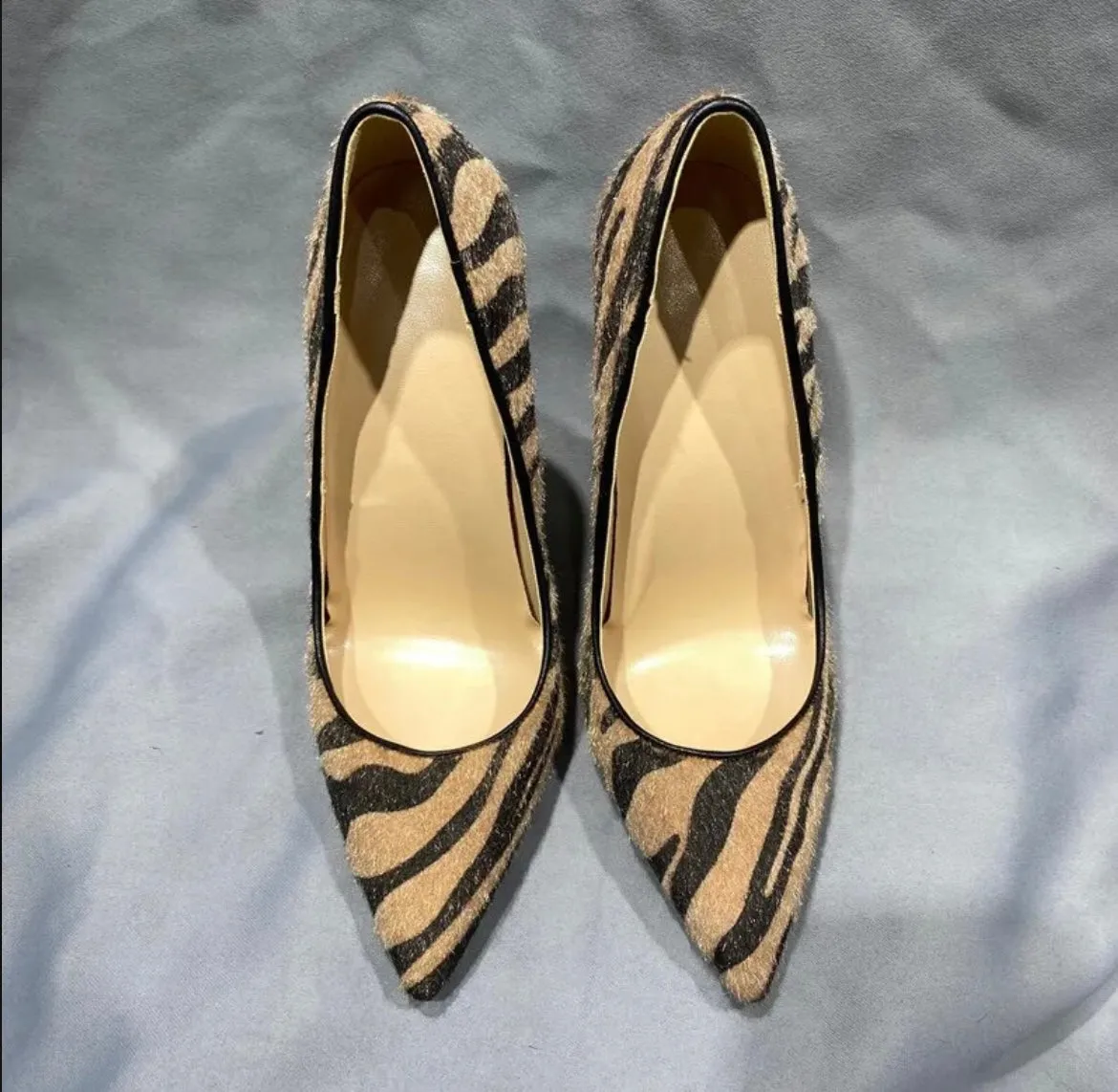 Laura Zebra Print Heels