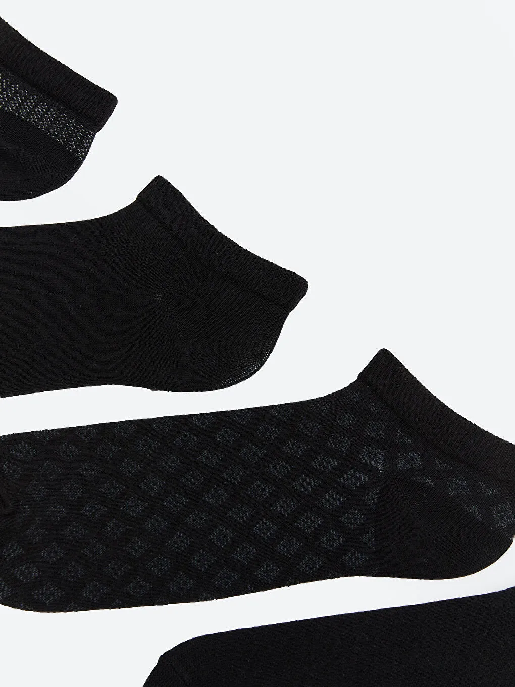 LCW ACCESSORIES Mixed Patterned Men Ankle Socks 7-Pack