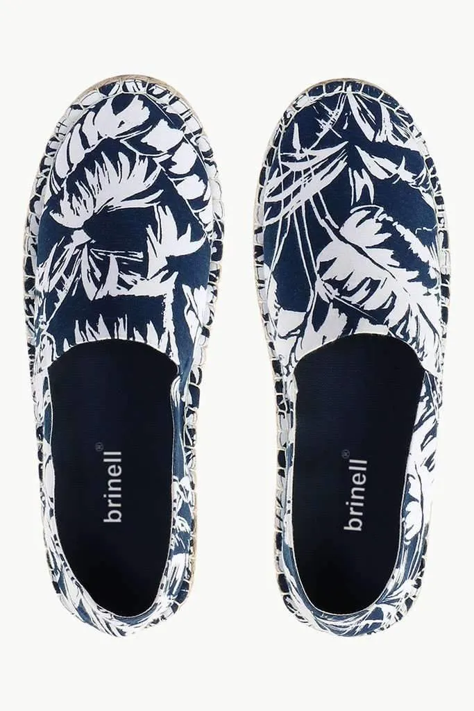Leaf Print Beach Espadrilles