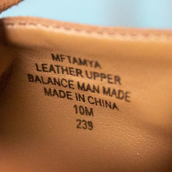 LIKE NEW Marc Fisher Tamya Camel Tan Pointed Toe Lace Up Leg Pump Heels Size 10