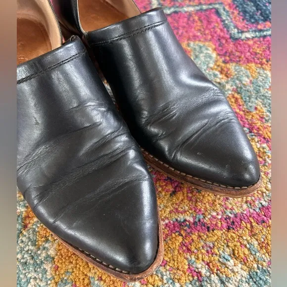 Madewell | Women’s black The Brady Lowcut Bootie, slight stacked heel, size 6.5