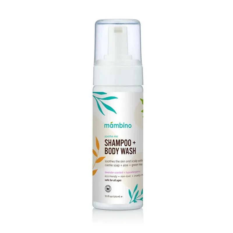 Mambino Organics Soothe Me Shampoo & Body Wash – Green Tea   Lavender 170ml