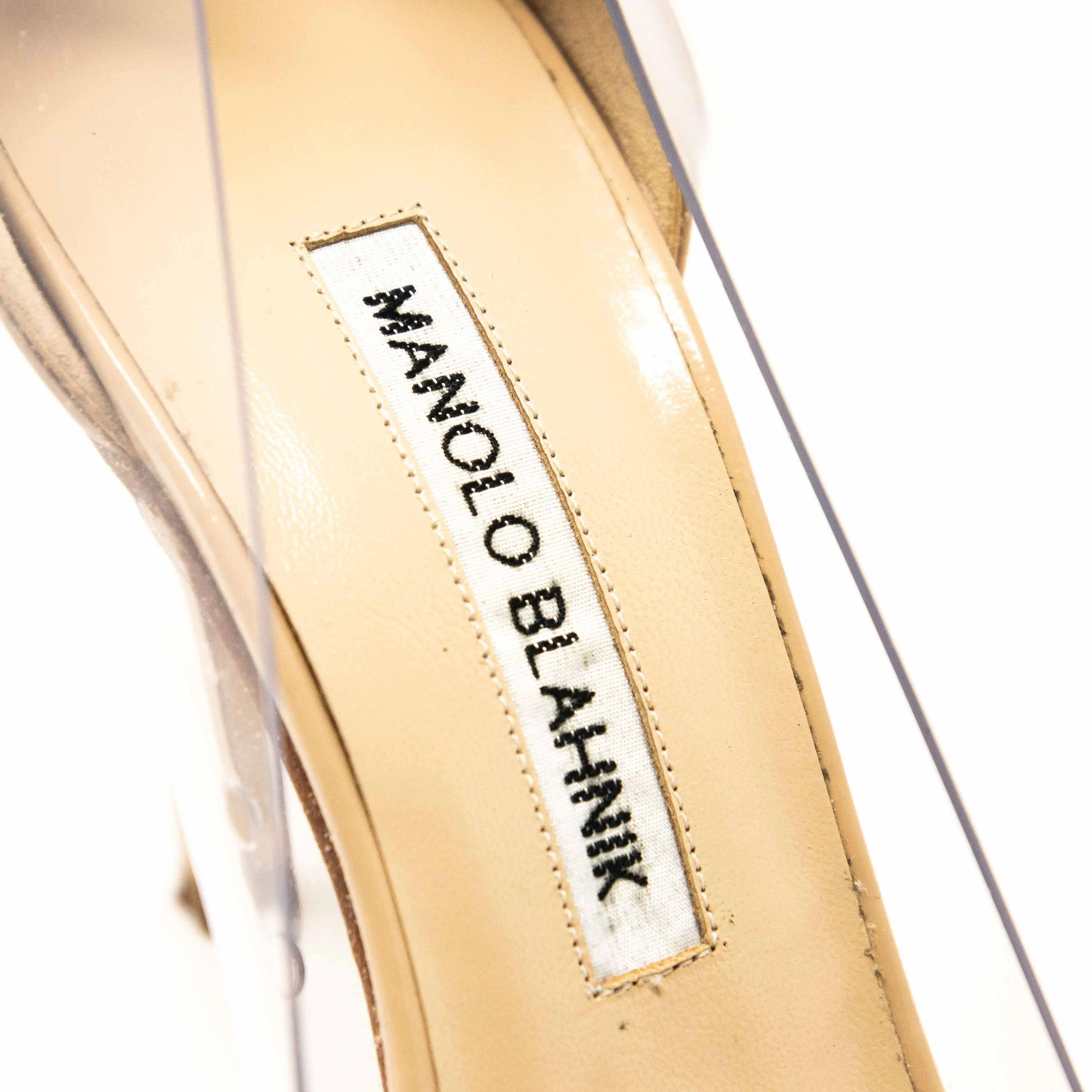 Manolo Blahnik Beige Pacha Pumps 35.5