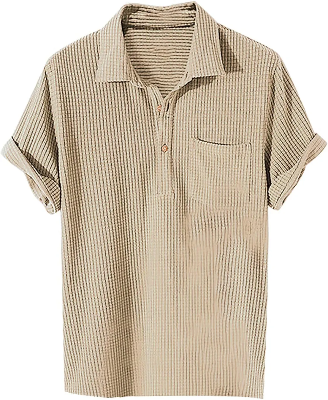 Marco – Men's Casual Loose Plaid  Shirt & Shorts Set