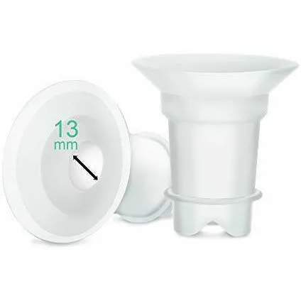 Maymom Flange Inserts for Medela, Spectra and BabyBuddha 24mm Shields (10-19mm) by Maymom