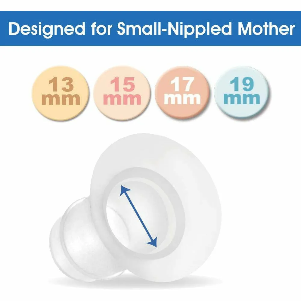 Maymom Flange Inserts for Medela, Spectra and BabyBuddha 24mm Shields (10-19mm) by Maymom