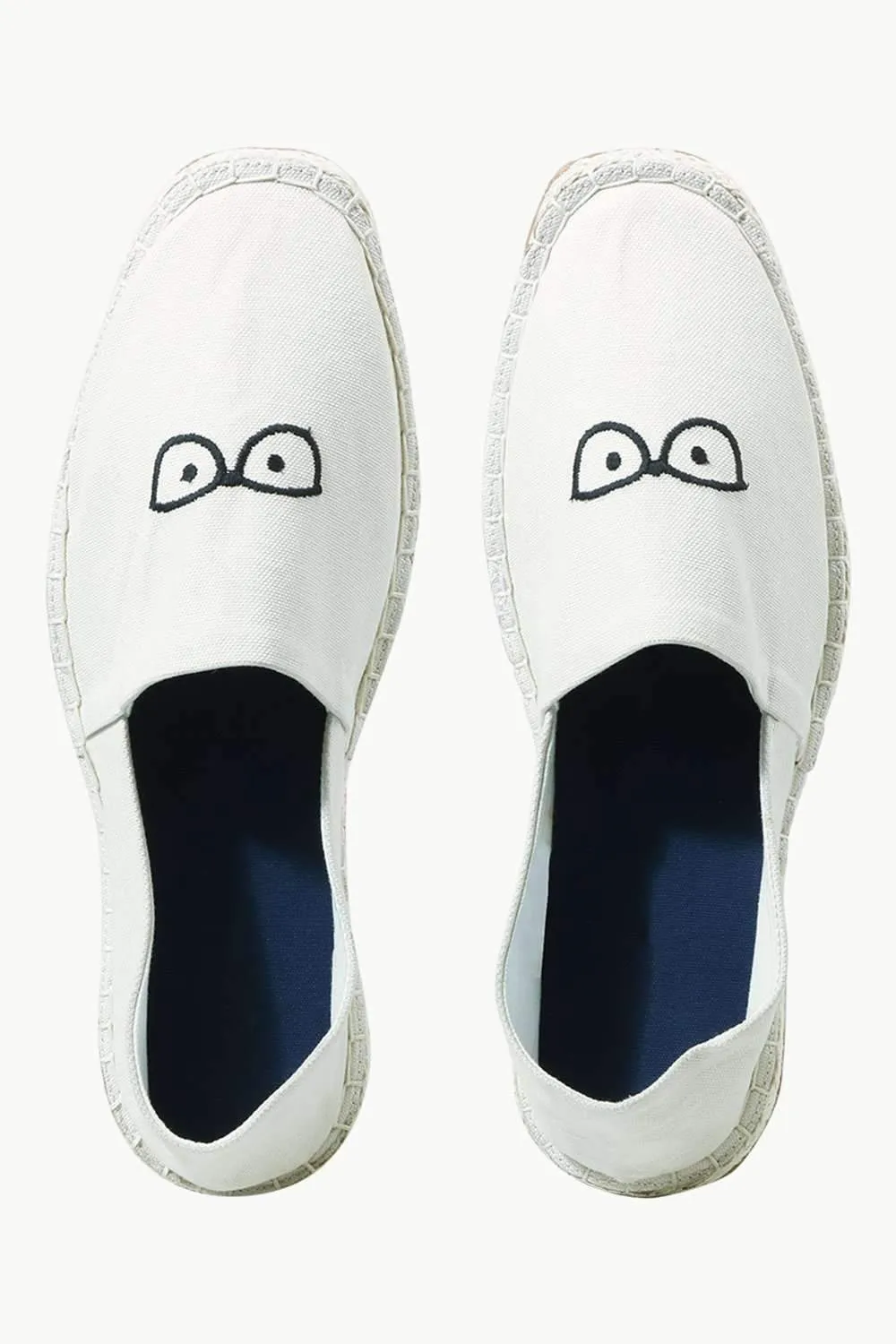 Men's Beige Eyeglasses Tag Espadrilles