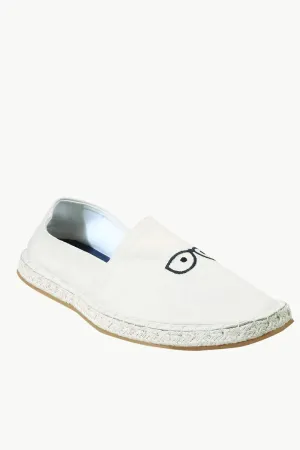 Men's Beige Eyeglasses Tag Espadrilles