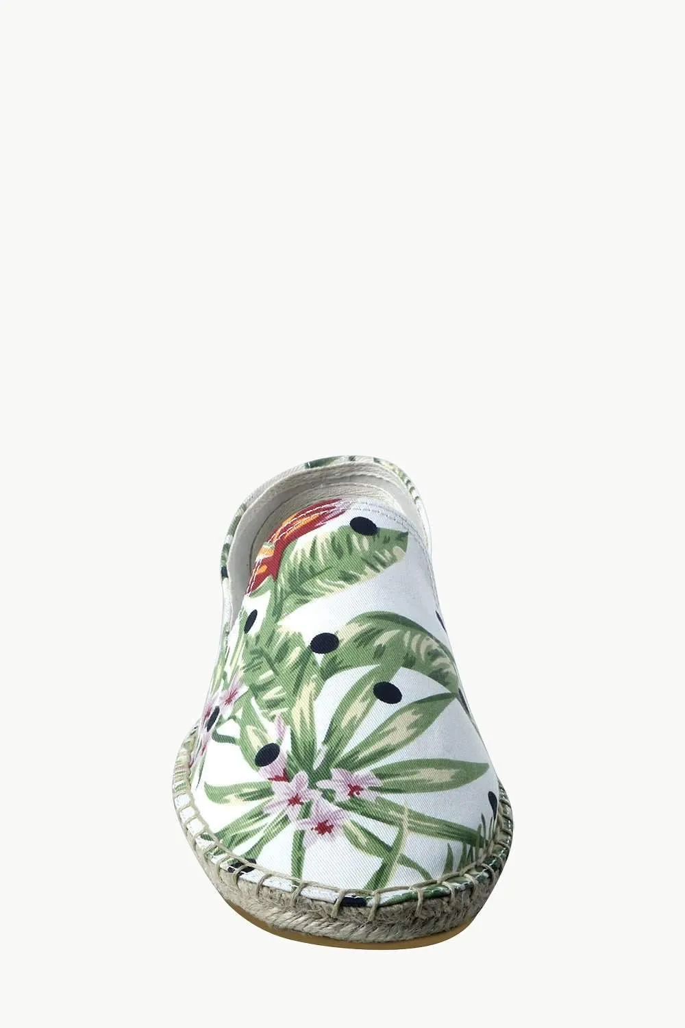 Men's Bold Leaf Print Jute Espadrilles