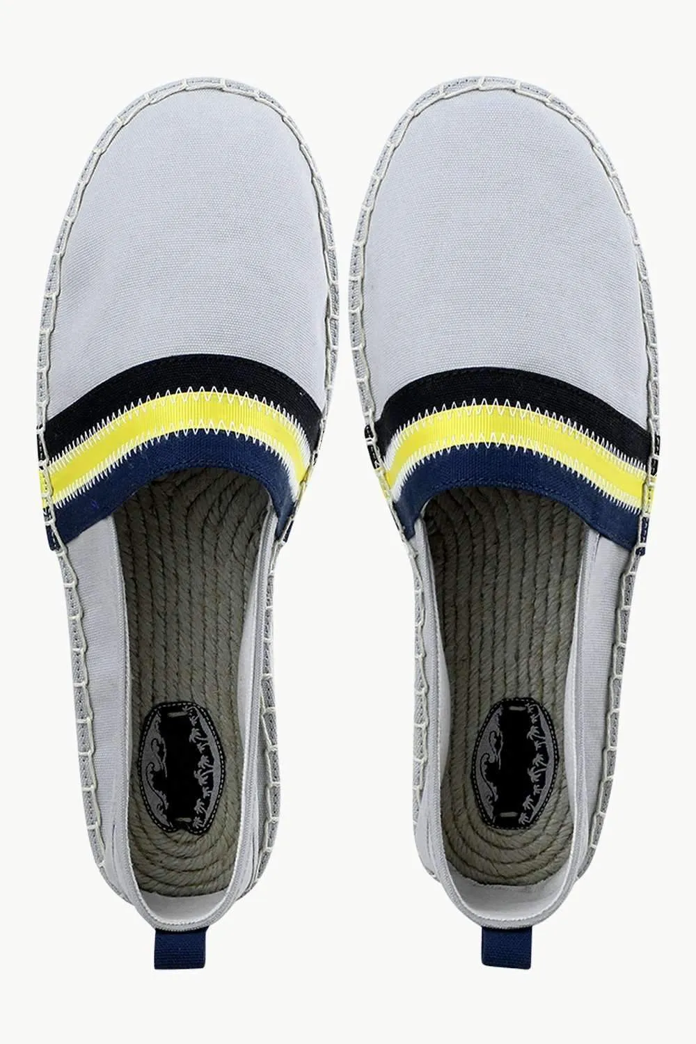 Men's Grey Cut N' Sew Canvas Espadrilles