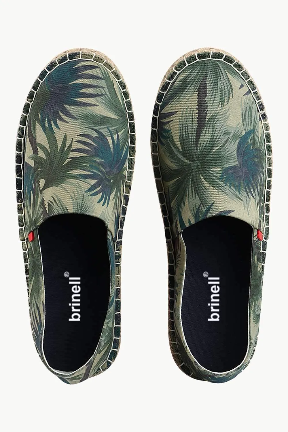 Men's Island Print Green Espadrilles