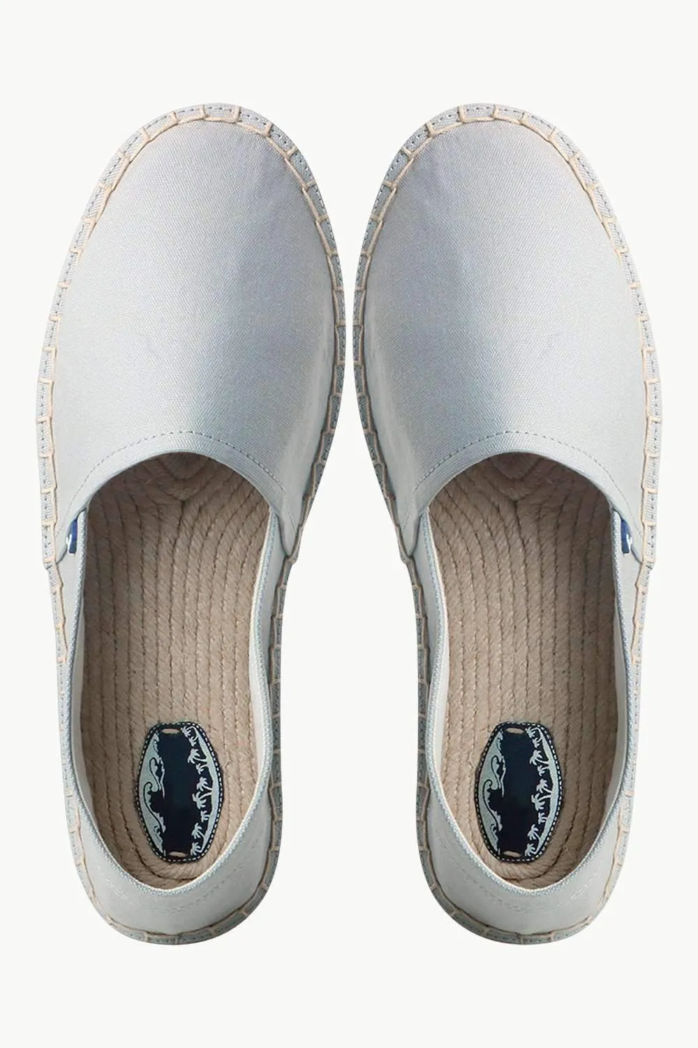 Men's Light Grey Canvas Basque Espadrilles