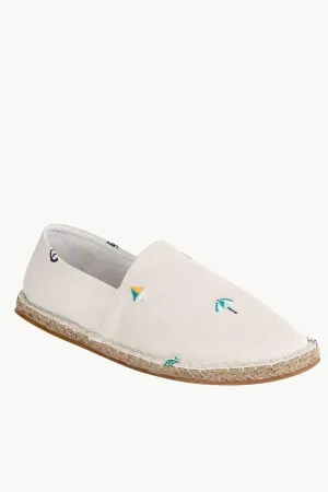 Mens Nautical Embroidered Espadrilles