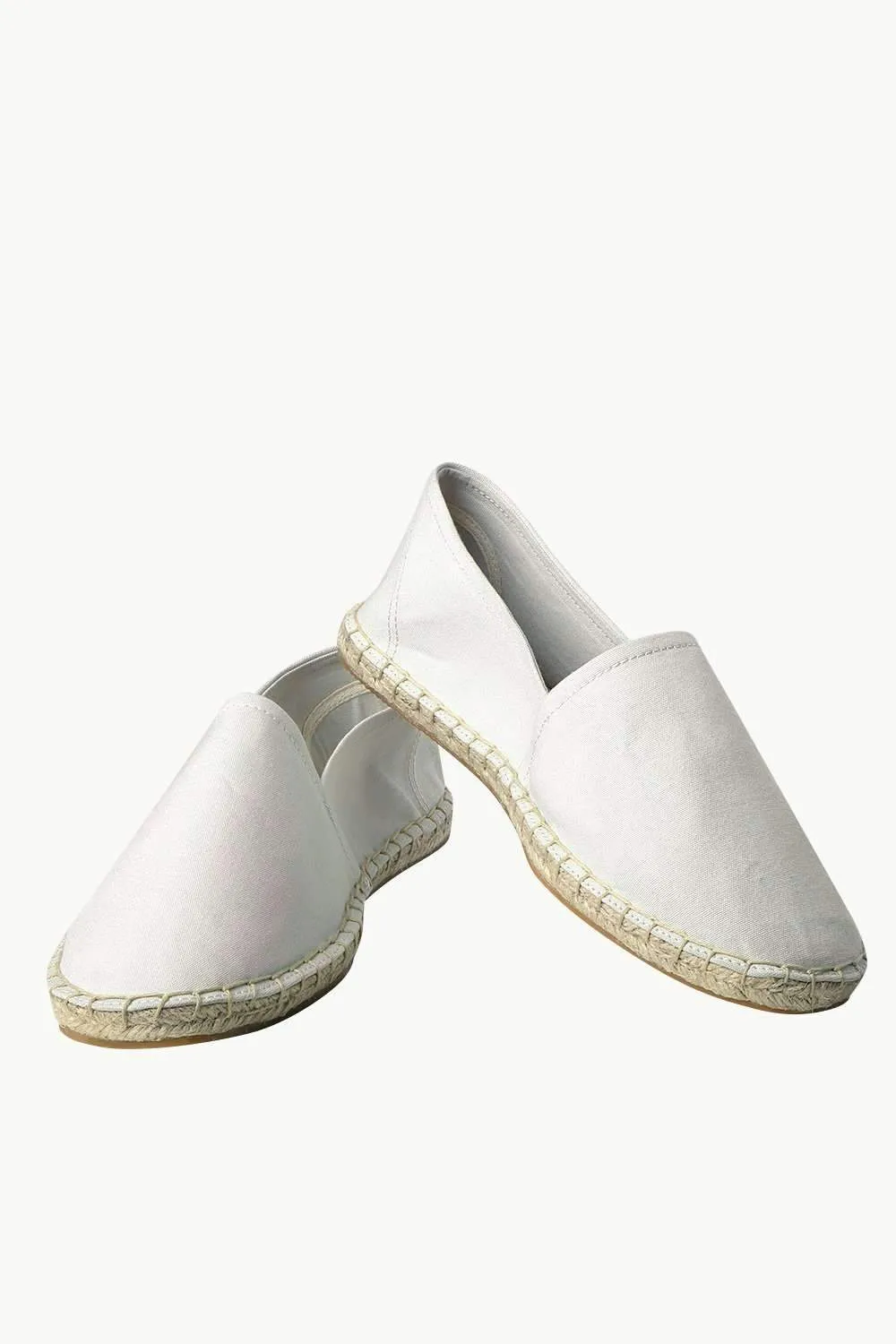 Men's Oatmeal Canvas Basque Espadrilles