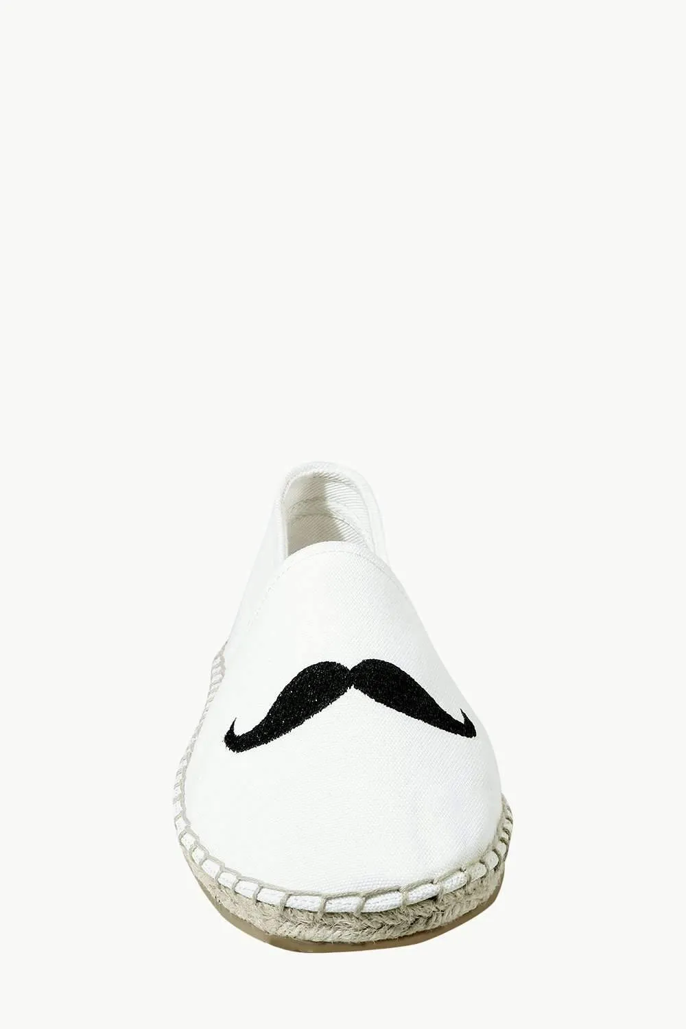 Men's Oatmeal Mustache Tag Espadrilles