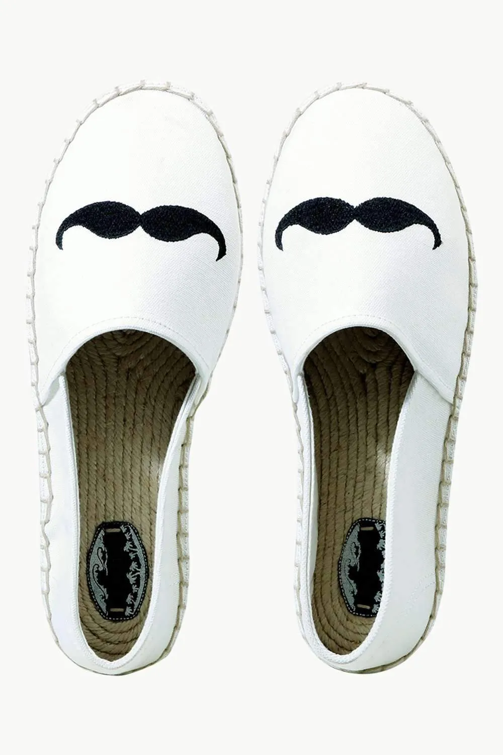 Men's Oatmeal Mustache Tag Espadrilles