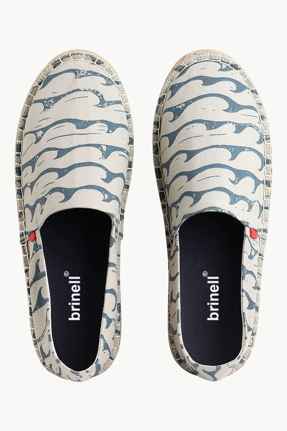 Men's Sea Print Beige Espadrilles