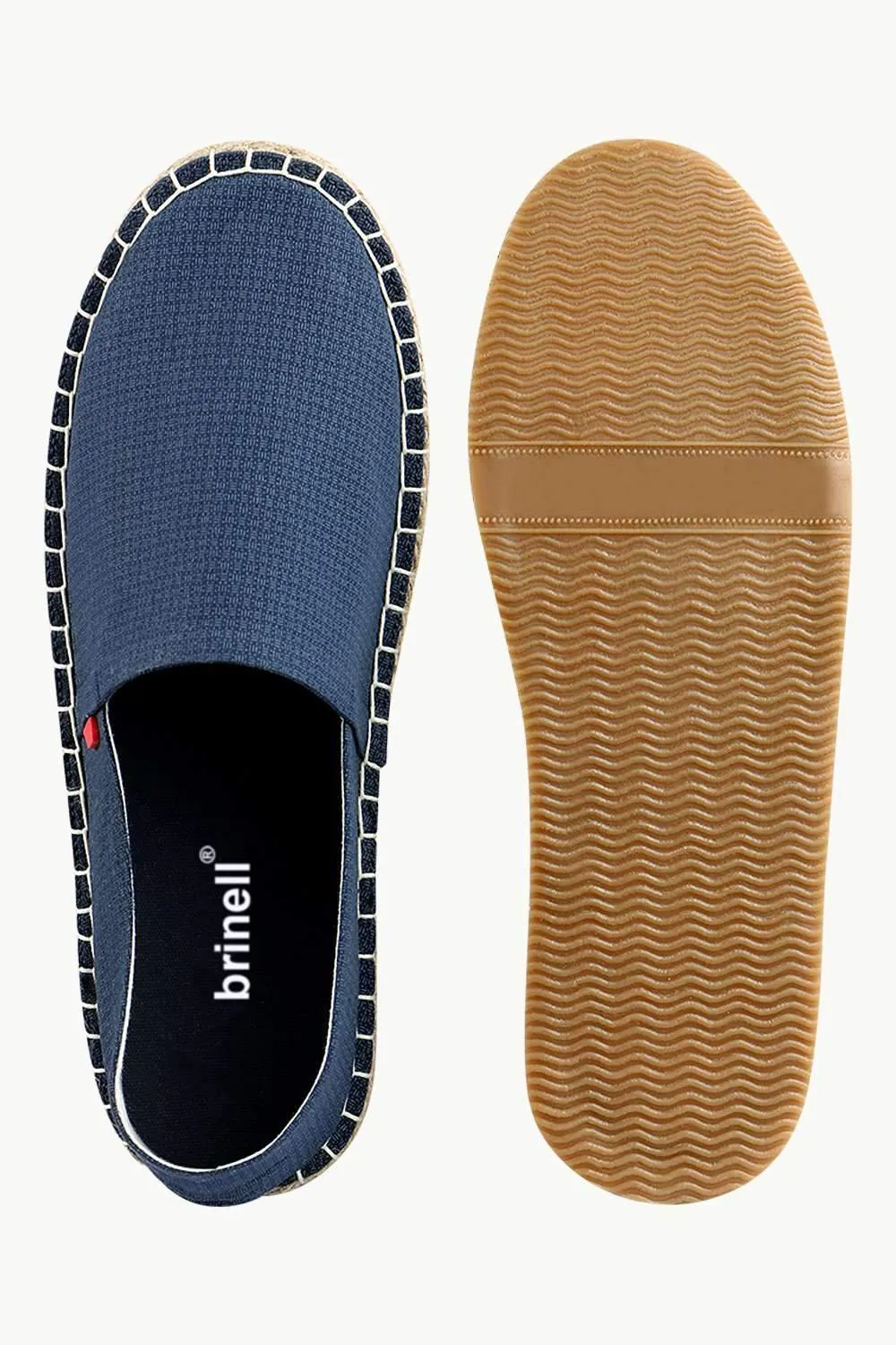 Men's Thread Print Navy Espadrilles