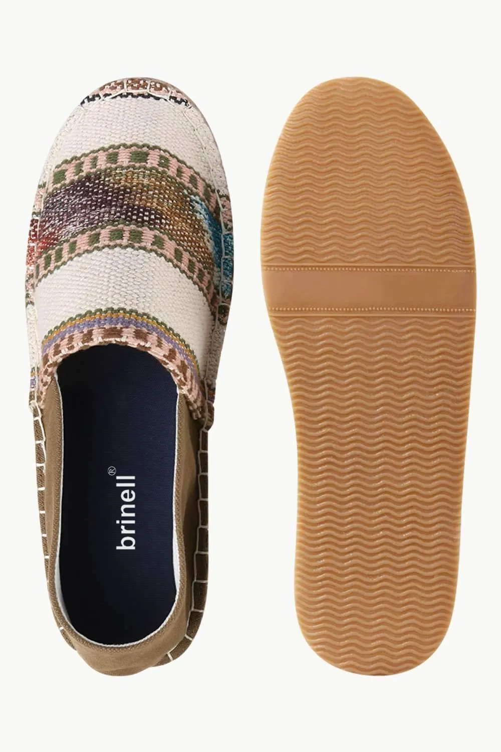 Mens Woven Ethnic Espadrilles