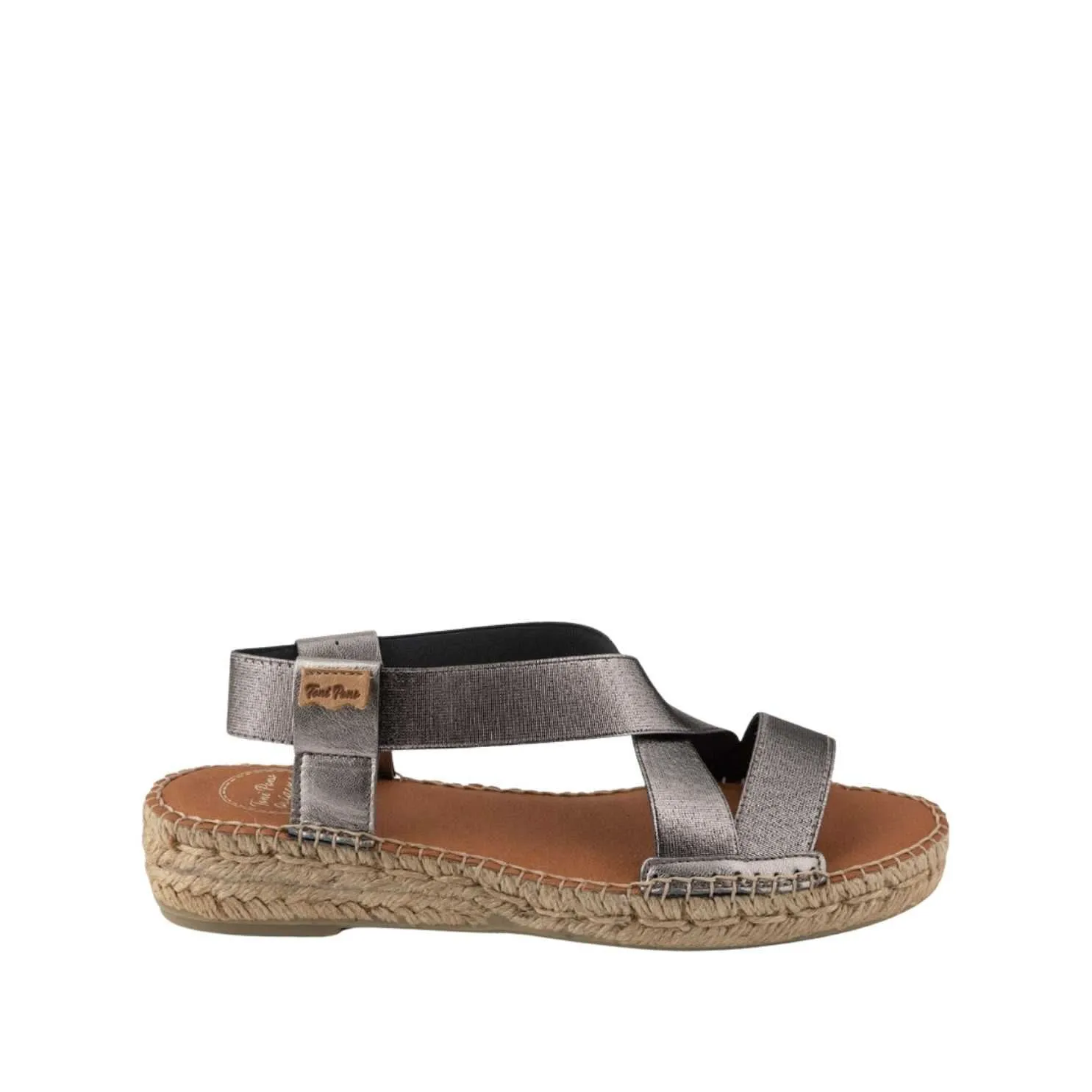 Metallic Cotton Blend Wedge Espadrille for Women - Eire-RC