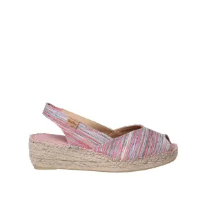 Multicolored Fabric Espadrille For Women - Beri-RG