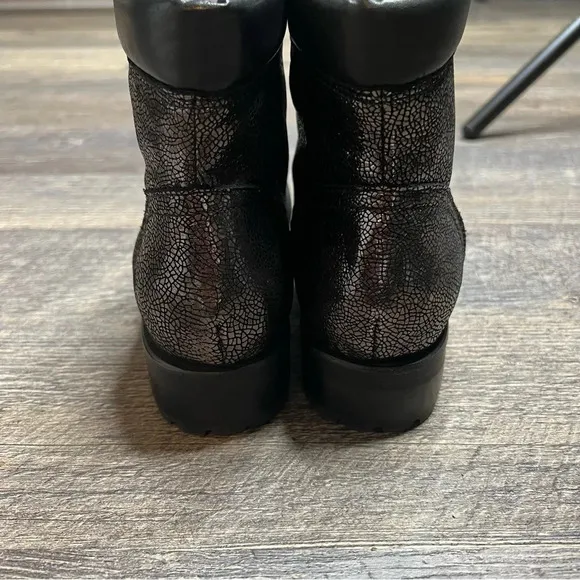 New Jack Rogers Peyton Pearl Lace up Bootie Gunmetal 6