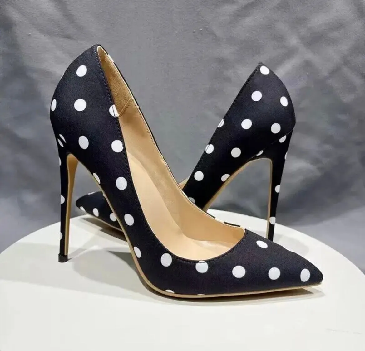 Nikki Polka Dot Heels