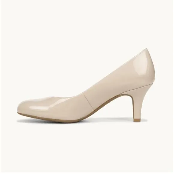 NWT Lifestride Parigi patent beige pumps heels sz 9.5M